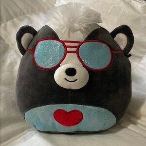 Squishmallows | Kelly Toys |Selma The Skunk |SunGlasses |Heart Belly |RARE | 9”
